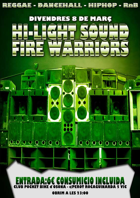El viernes 8 de marzo vuelve el reggae a Osona con Hi-Light y Fire Warriors