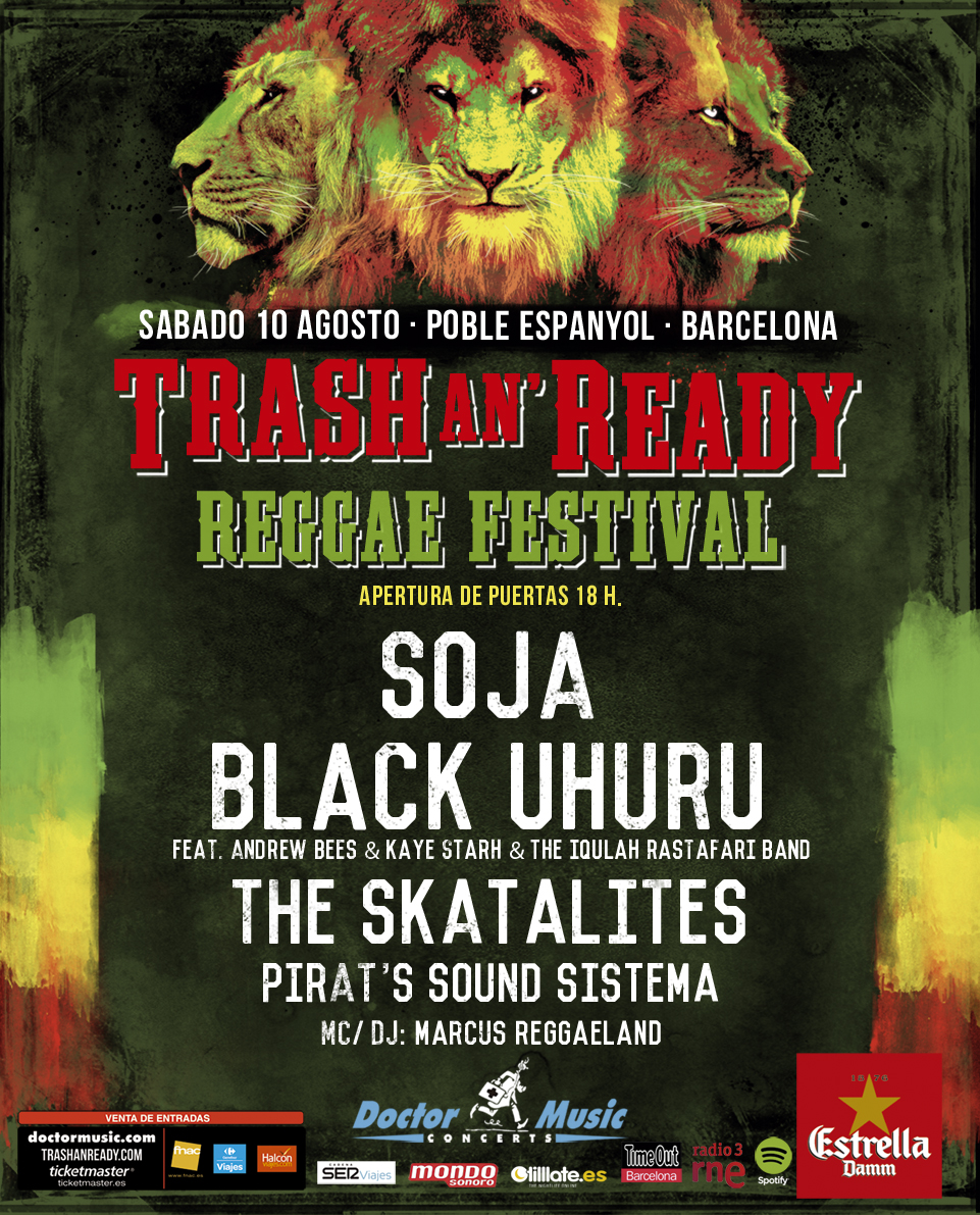 Confirmado el cartel del festival Trash'n Ready en Barcelona