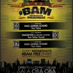 Programación de #BAM para Diciembre con Mas Jahma Sound