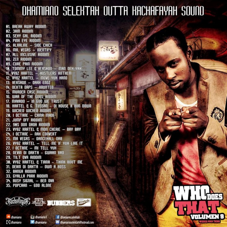 Reggaees Mix Actual 316 Dhamiano Selektah Outta Kachafayah Sound “who Does That Vol9 