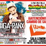 Última hora: Biga Ranx en Madrid CAMBIO DE SALA. sala LEMON